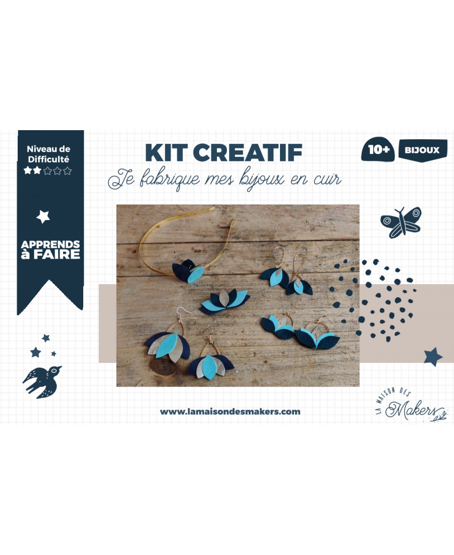 Kit DIY - Bijoux en cuir - Kit Créatif